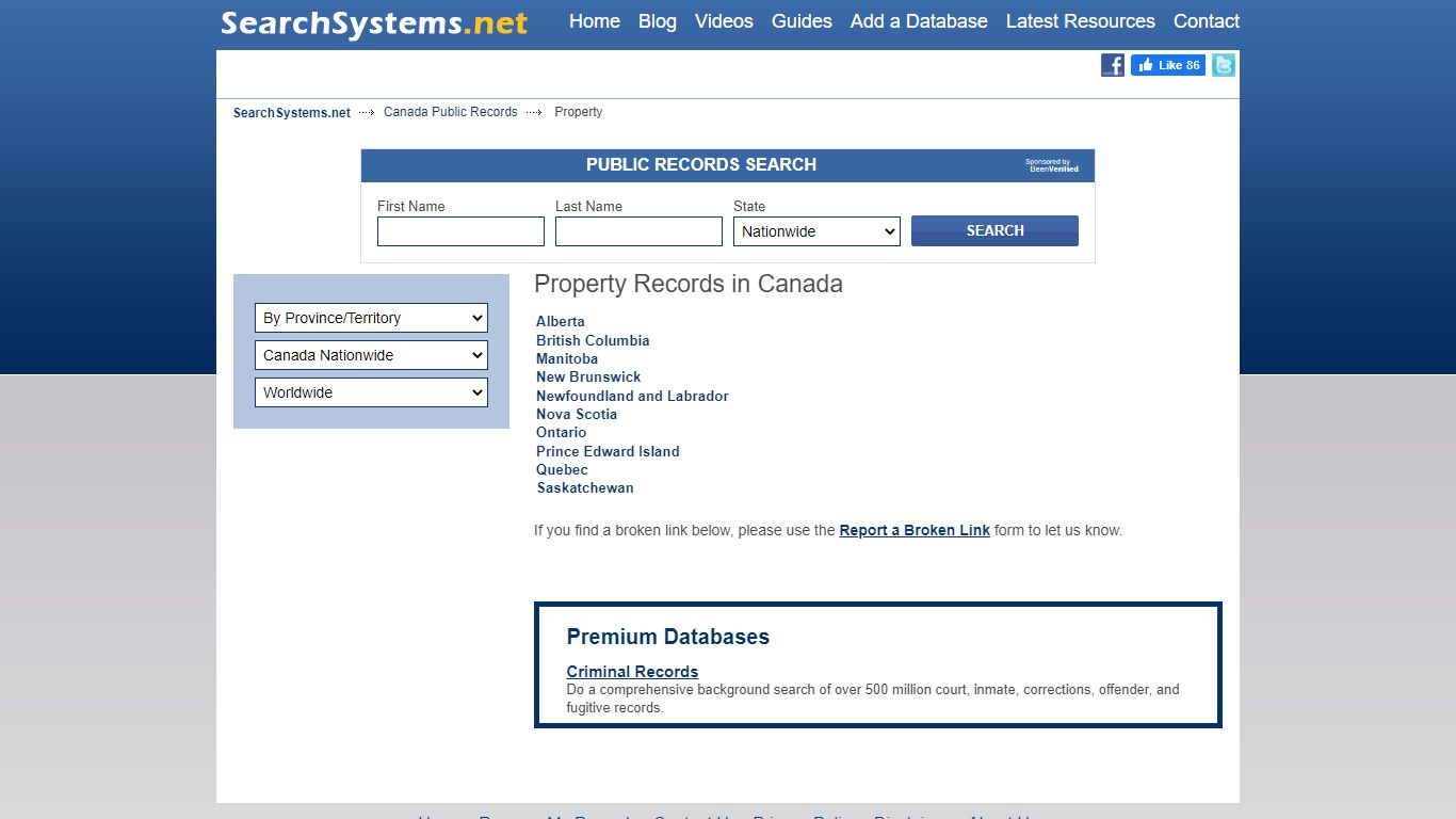 Canada Property Records - Free Public Records